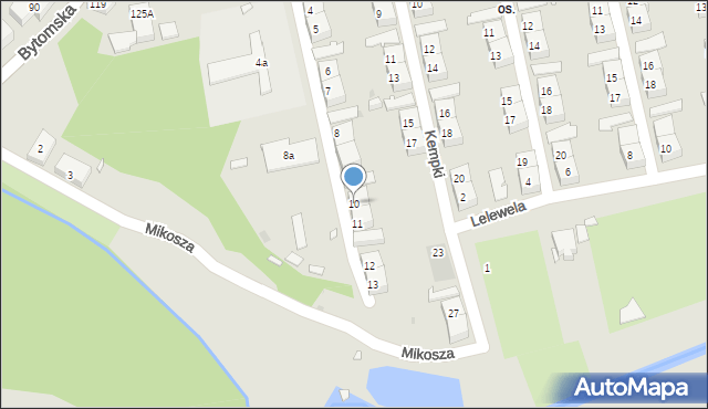 Zabrze, św. Wojciecha, 10, mapa Zabrza