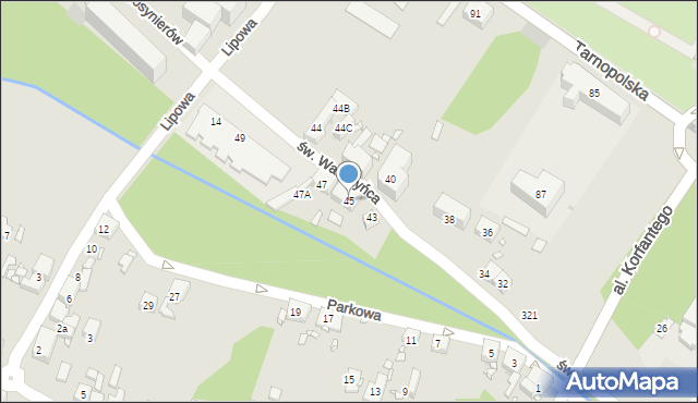 Zabrze, św. Wawrzyńca, 45, mapa Zabrza