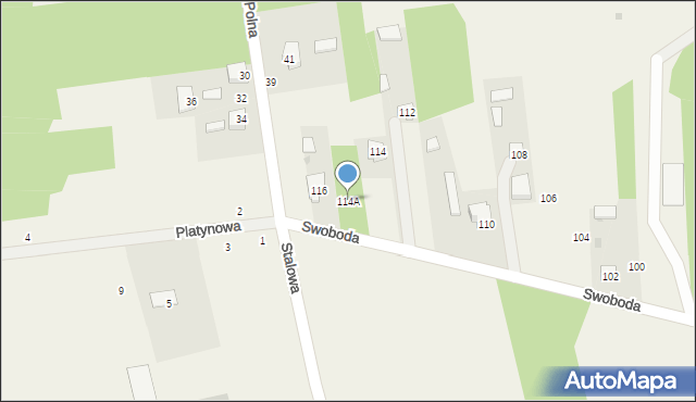 Żelków-Kolonia, Swoboda, 114A, mapa Żelków-Kolonia