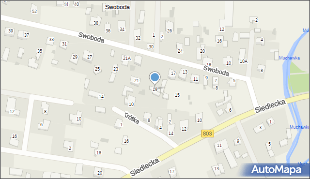 Żelków-Kolonia, Swoboda, 19, mapa Żelków-Kolonia