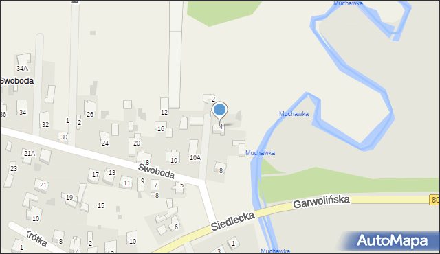 Żelków-Kolonia, Swoboda, 4, mapa Żelków-Kolonia