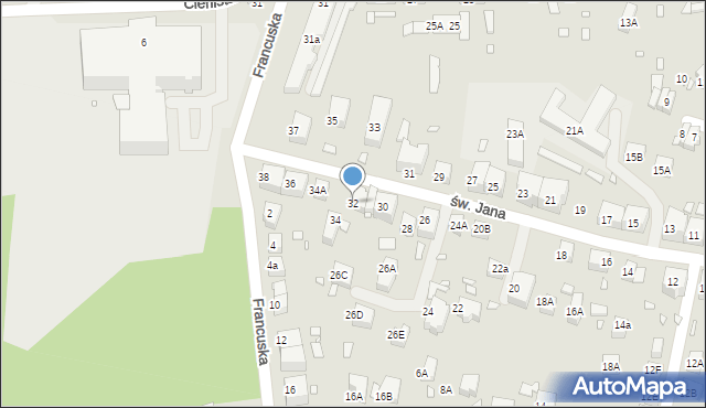 Zgorzelec, św. Jana, 32, mapa Zgorzelec