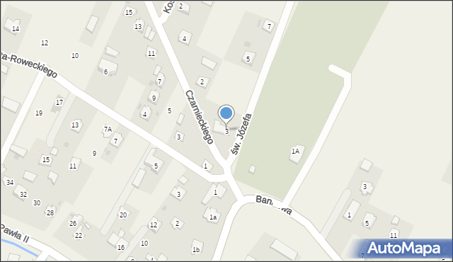 Żurawica, św. Józefa, 3, mapa Żurawica