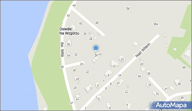 Żywiec, św. Wita, 24, mapa Żywiec