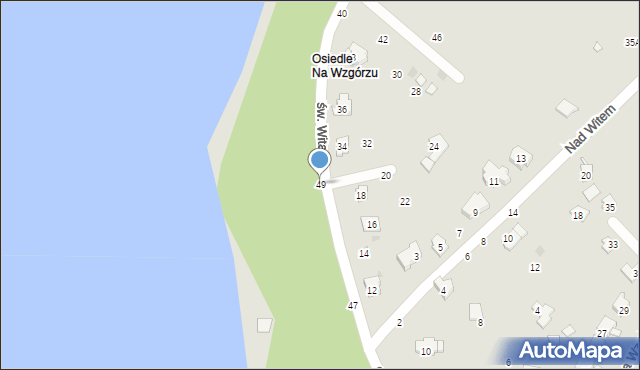 Żywiec, św. Wita, 49, mapa Żywiec