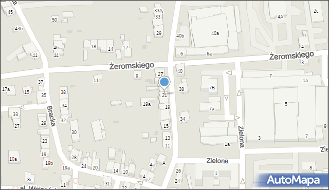 Żywiec, Świętokrzyska, 21, mapa Żywiec