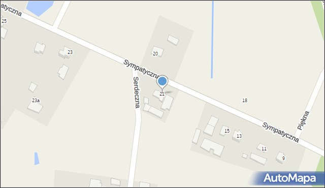 Antonowo, Sympatyczna, 21, mapa Antonowo
