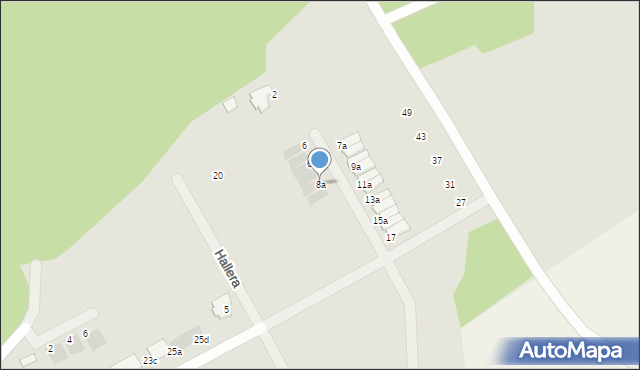 Bolesławiec, Sybiraków, 8a, mapa Bolesławca