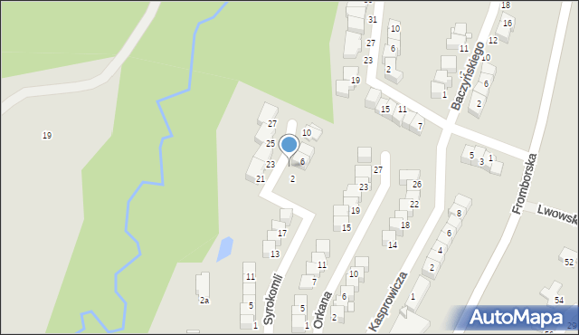 Elbląg, Syrokomli Władysława, 4, mapa Elbląga