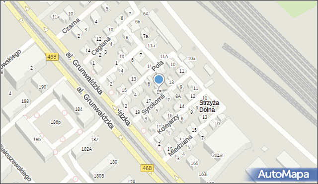 Gdańsk, Syrokomli Władysława, 15, mapa Gdańska