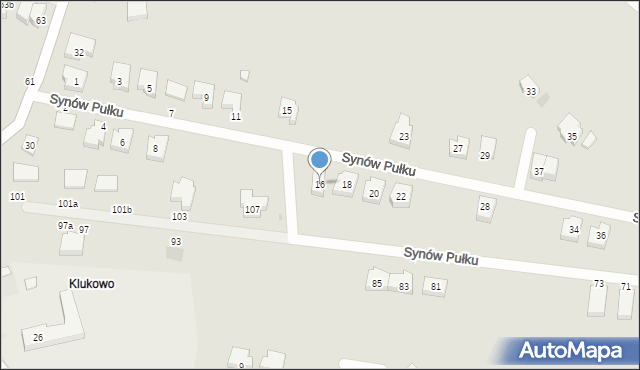 Gdańsk, Synów Pułku, 16, mapa Gdańska