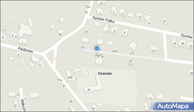 Gdańsk, Synów Pułku, 97a, mapa Gdańska