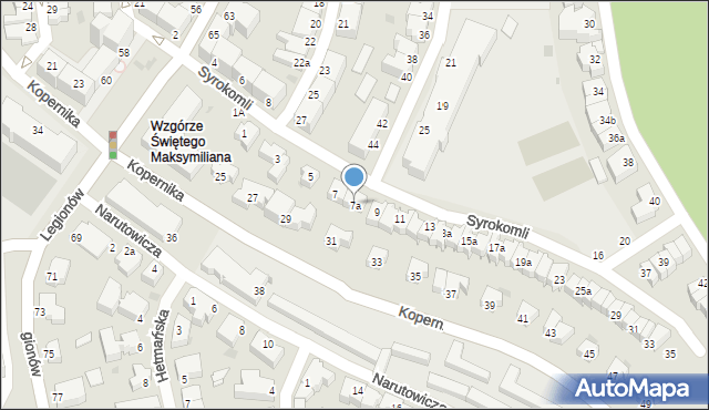 Gdynia, Syrokomli Władysława, 7a, mapa Gdyni
