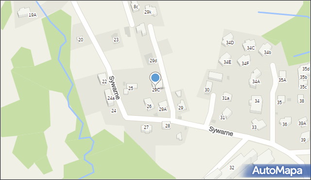 Kościelisko, Sywarne, 29C, mapa Kościelisko