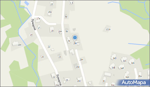 Kościelisko, Sywarne, 29k, mapa Kościelisko