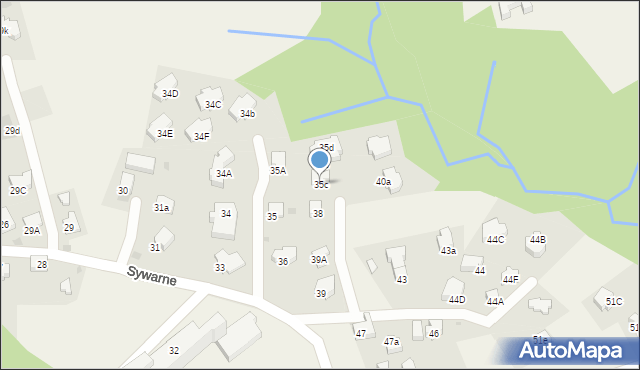 Kościelisko, Sywarne, 35c, mapa Kościelisko