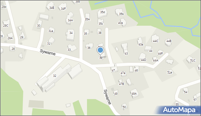 Kościelisko, Sywarne, 39, mapa Kościelisko