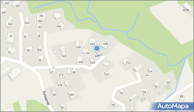 Kościelisko, Sywarne, 44F, mapa Kościelisko