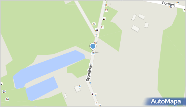 Nowa Dęba, Sygnałowa, 16, mapa Nowa Dęba