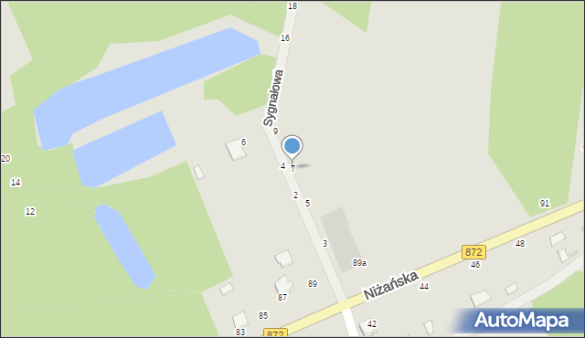 Nowa Dęba, Sygnałowa, 7, mapa Nowa Dęba