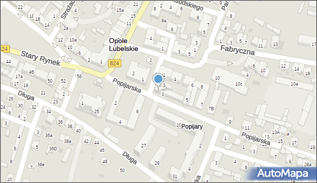 Opole Lubelskie, Syndykacka, 5, mapa Opole Lubelskie