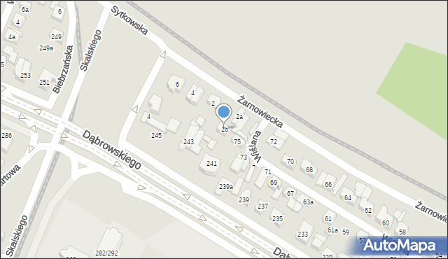 Poznań, Sytkowska, 2b, mapa Poznania