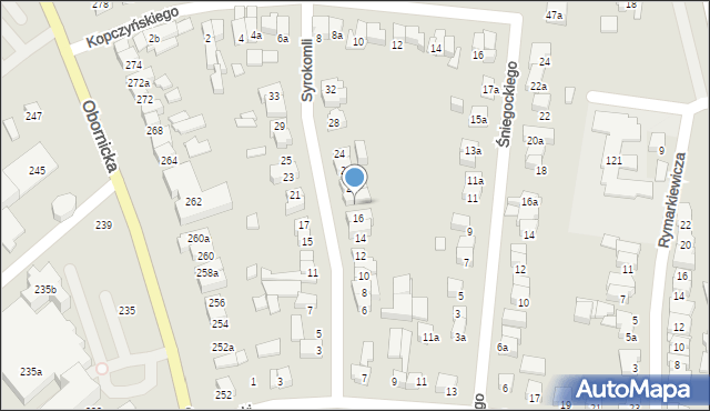 Poznań, Syrokomli Władysława, 18, mapa Poznania