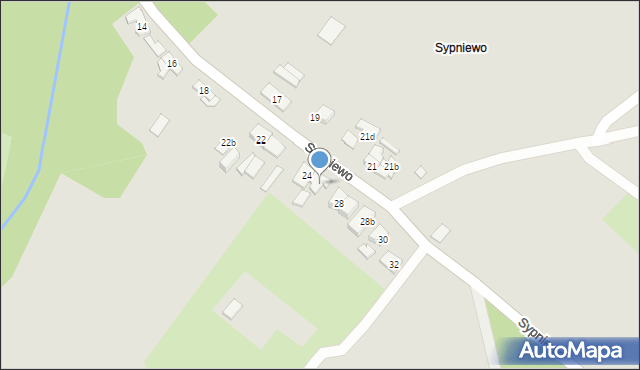 Poznań, Sypniewo, 26, mapa Poznania