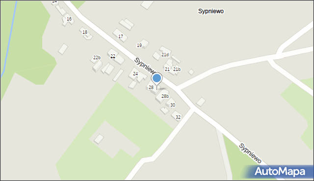 Poznań, Sypniewo, 28a, mapa Poznania