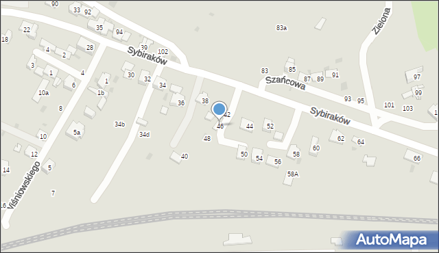 Przemyśl, Sybiraków, 46, mapa Przemyśla