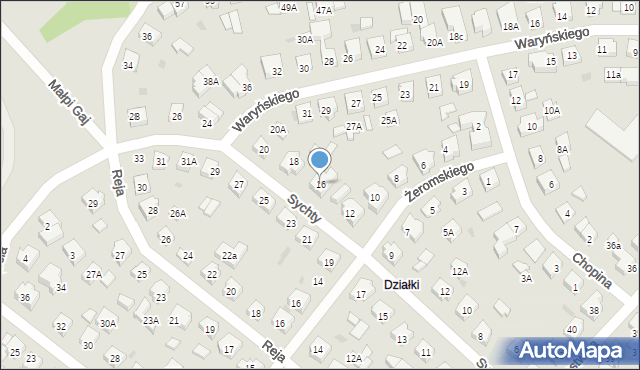 Puck, Sychty Bernarda, ks. dr., 16, mapa Puck