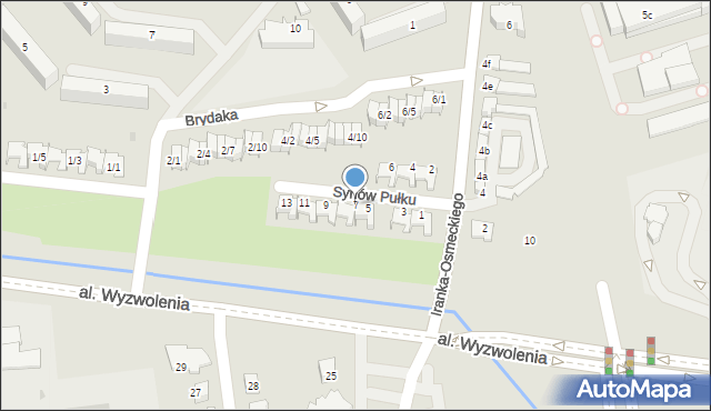 Rzeszów, Synów Pułku, 7, mapa Rzeszów