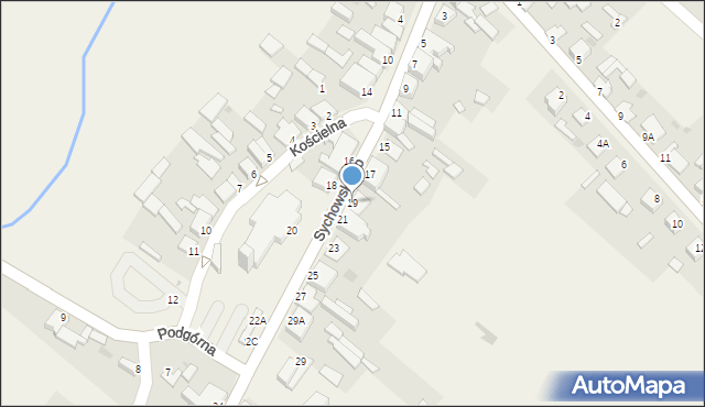 Śliwice, Sychowskiego Stanisława, ks. dr., 19, mapa Śliwice