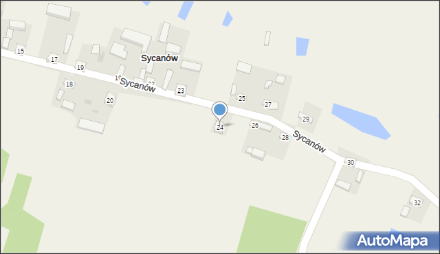 Sycanów, Sycanów, 24, mapa Sycanów