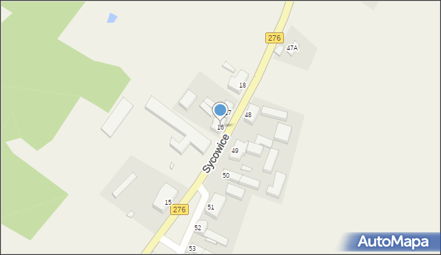 Sycowice, Sycowice, 16, mapa Sycowice