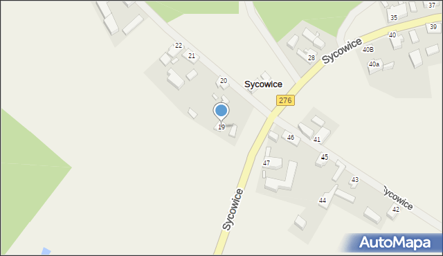 Sycowice, Sycowice, 19, mapa Sycowice