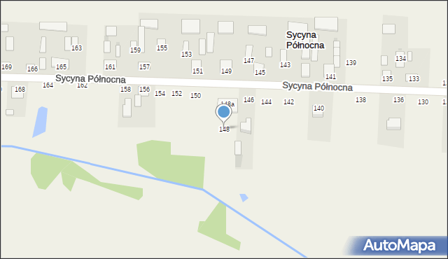 Sycyna Północna, Sycyna Północna, 148, mapa Sycyna Północna