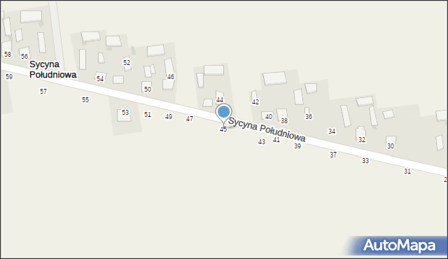 Sycyna Południowa, Sycyna Południowa, 45, mapa Sycyna Południowa