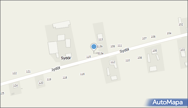 Sydół, Sydół, 114, mapa Sydół