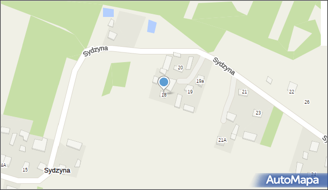 Sydzyna, Sydzyna, 18, mapa Sydzyna