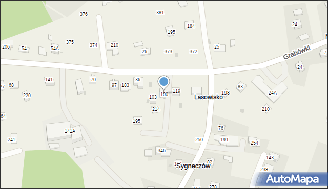 Sygneczów, Sygneczów, 100, mapa Sygneczów