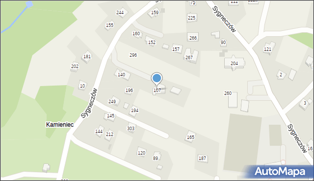 Sygneczów, Sygneczów, 107, mapa Sygneczów