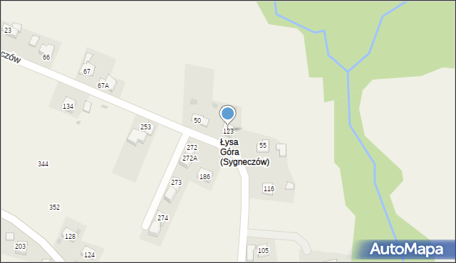 Sygneczów, Sygneczów, 123, mapa Sygneczów