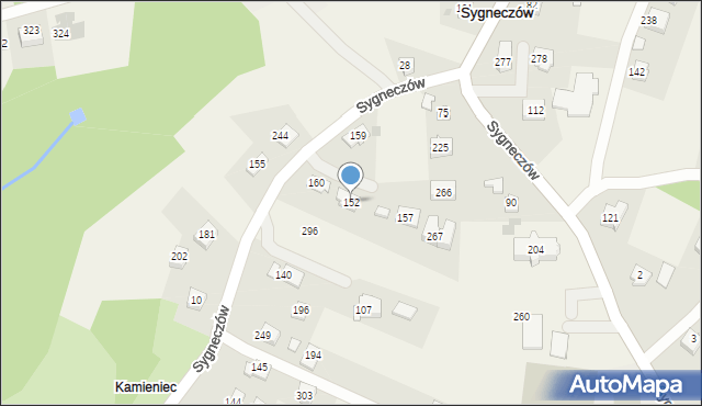 Sygneczów, Sygneczów, 152, mapa Sygneczów