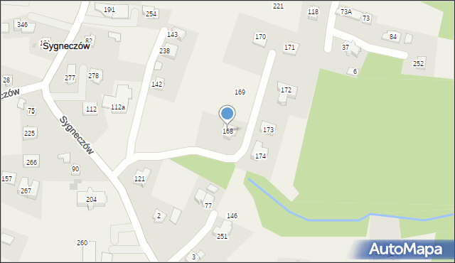 Sygneczów, Sygneczów, 168, mapa Sygneczów