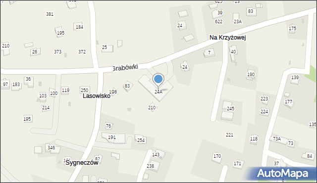 Sygneczów, Sygneczów, 24A, mapa Sygneczów