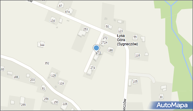 Sygneczów, Sygneczów, 273A, mapa Sygneczów