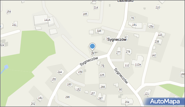 Sygneczów, Sygneczów, 28, mapa Sygneczów