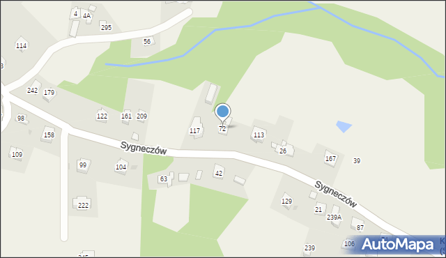Sygneczów, Sygneczów, 72, mapa Sygneczów