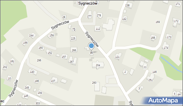 Sygneczów, Sygneczów, 90, mapa Sygneczów